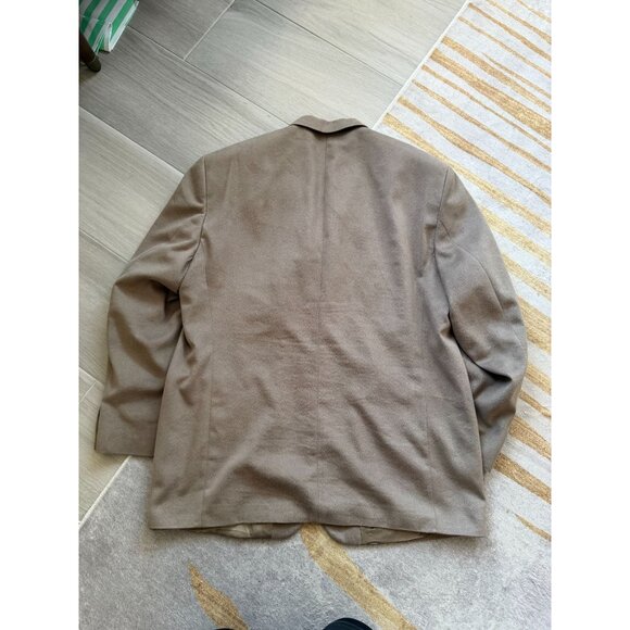 GIORGIO MORESCHI London New York Men's Taupe Faux Suede Blazer Jacket Size 46R - Picture 2 of 9
